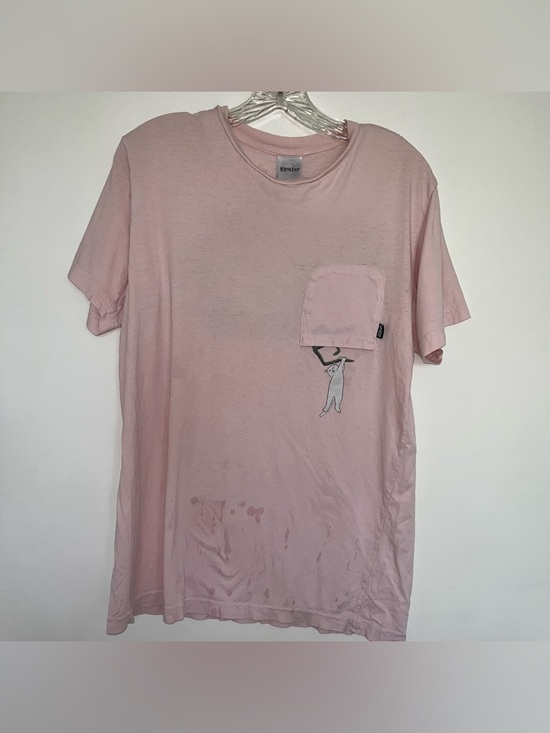 Ripndip Other - Ripndip Light Pink Short Sleeve Pocket Tee with Hidden Cat Graphic
